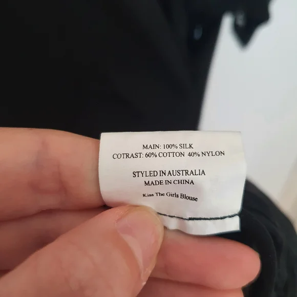 Alannah Hill Black Blouse Size 8 - Picture 4 of 8